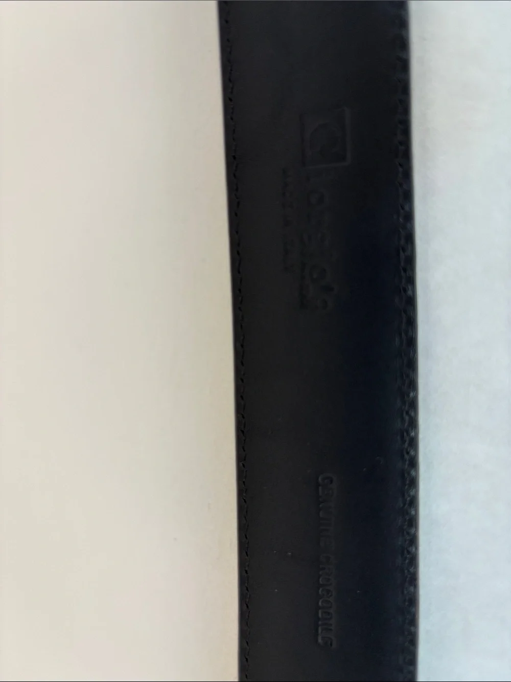 Giorgio's Palm Beach Crocodile Men's Belt Big/Tall Blue Size 50 NWOT